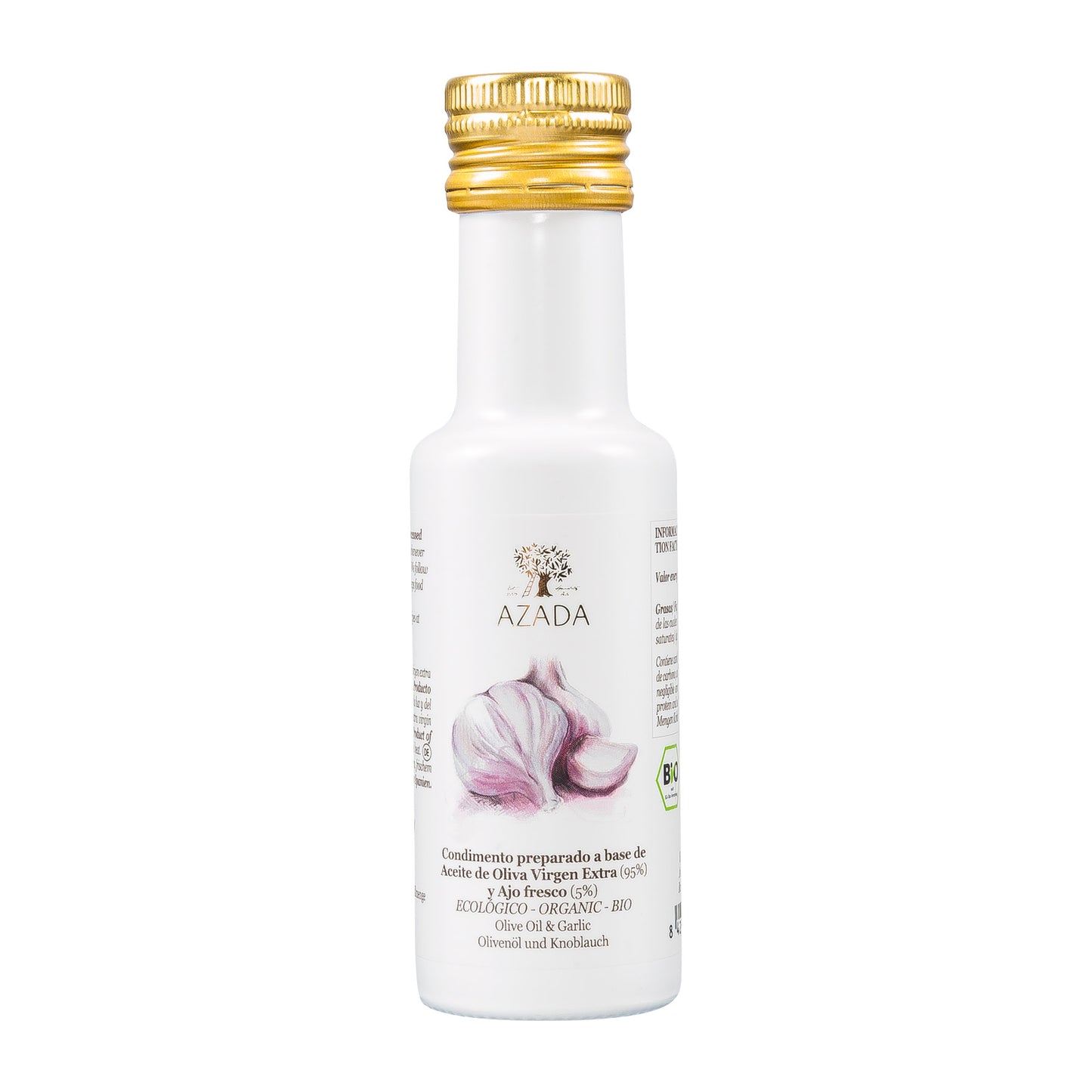 Azada Olivenöl mit Knoblauch 100ml
