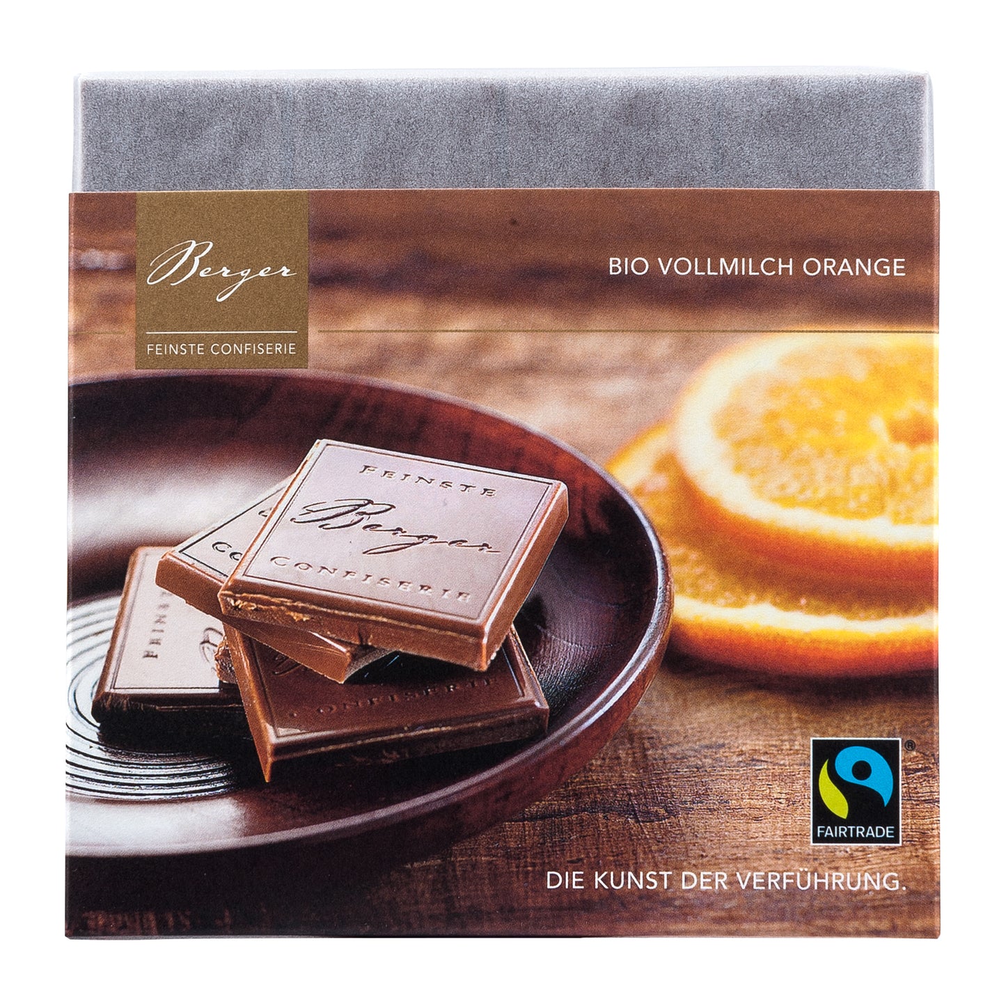 Bio Vollmilchschokolade mit Orange von Berger Confiserie