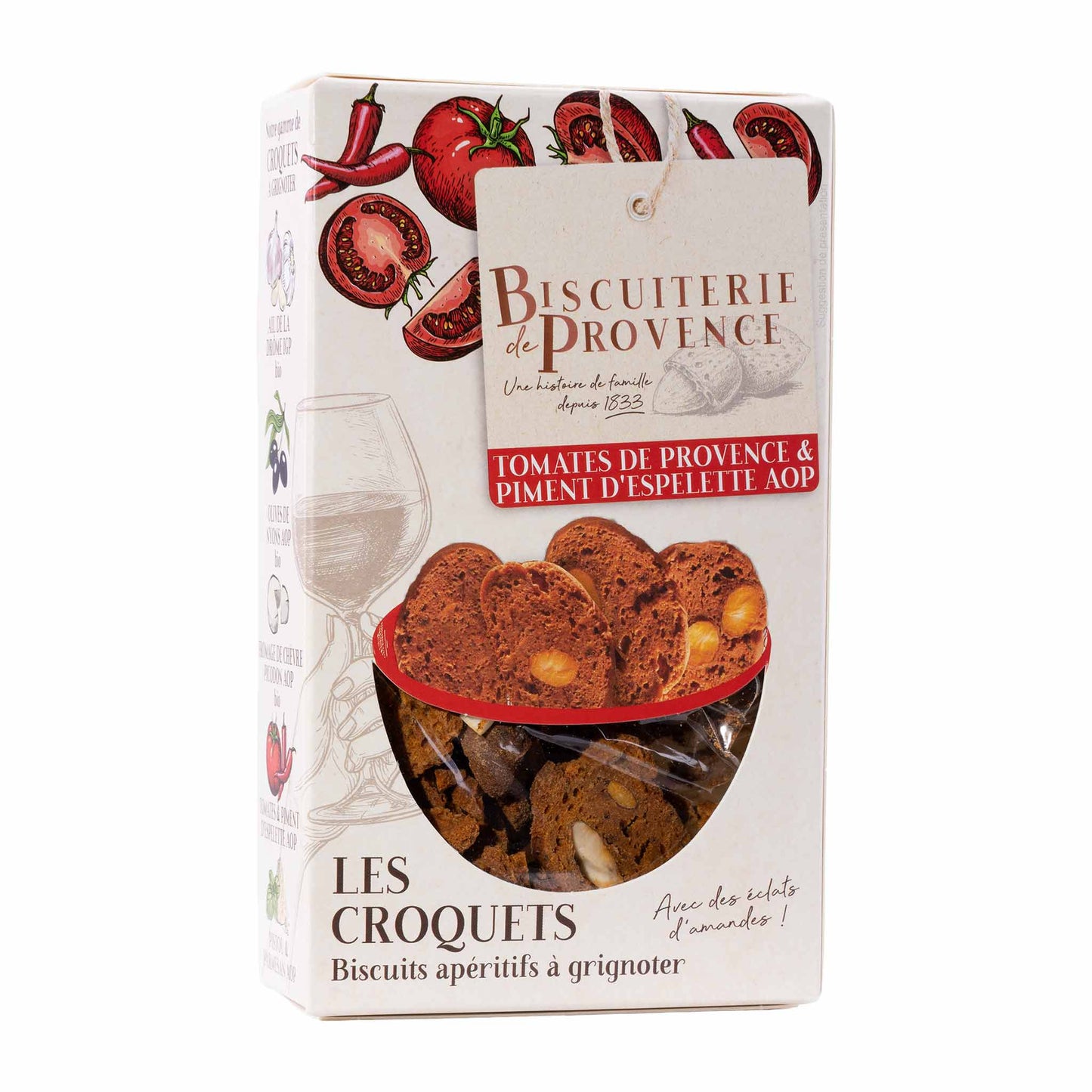 Biscuiterie de Provence Croquets Tomate & Piment d'Espelette
