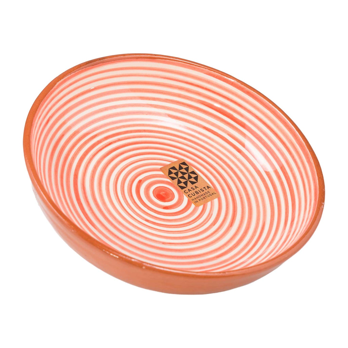 Keramikschale mittel fine stripes red
