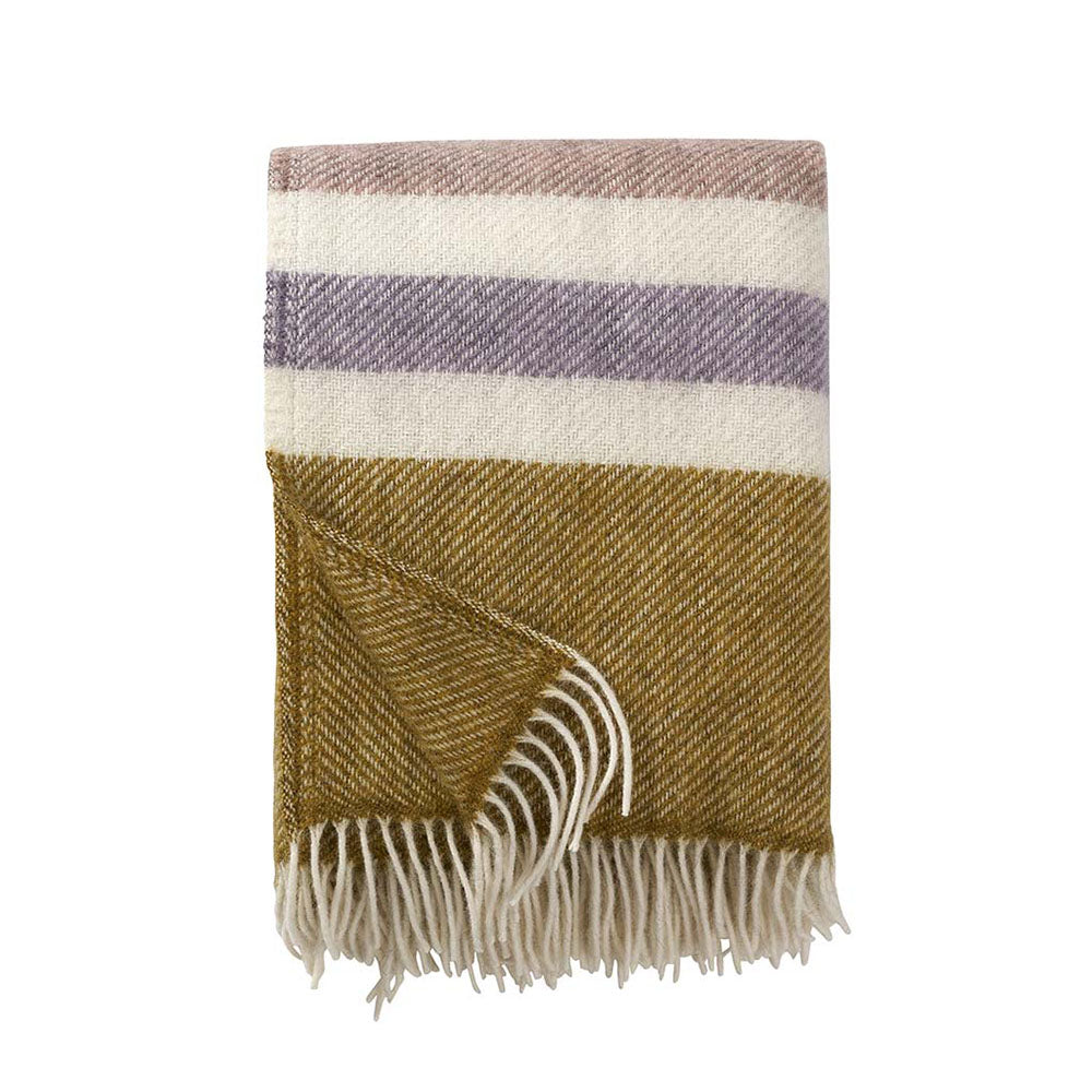 Klippan Wolldecke Gotland Stripe pastell