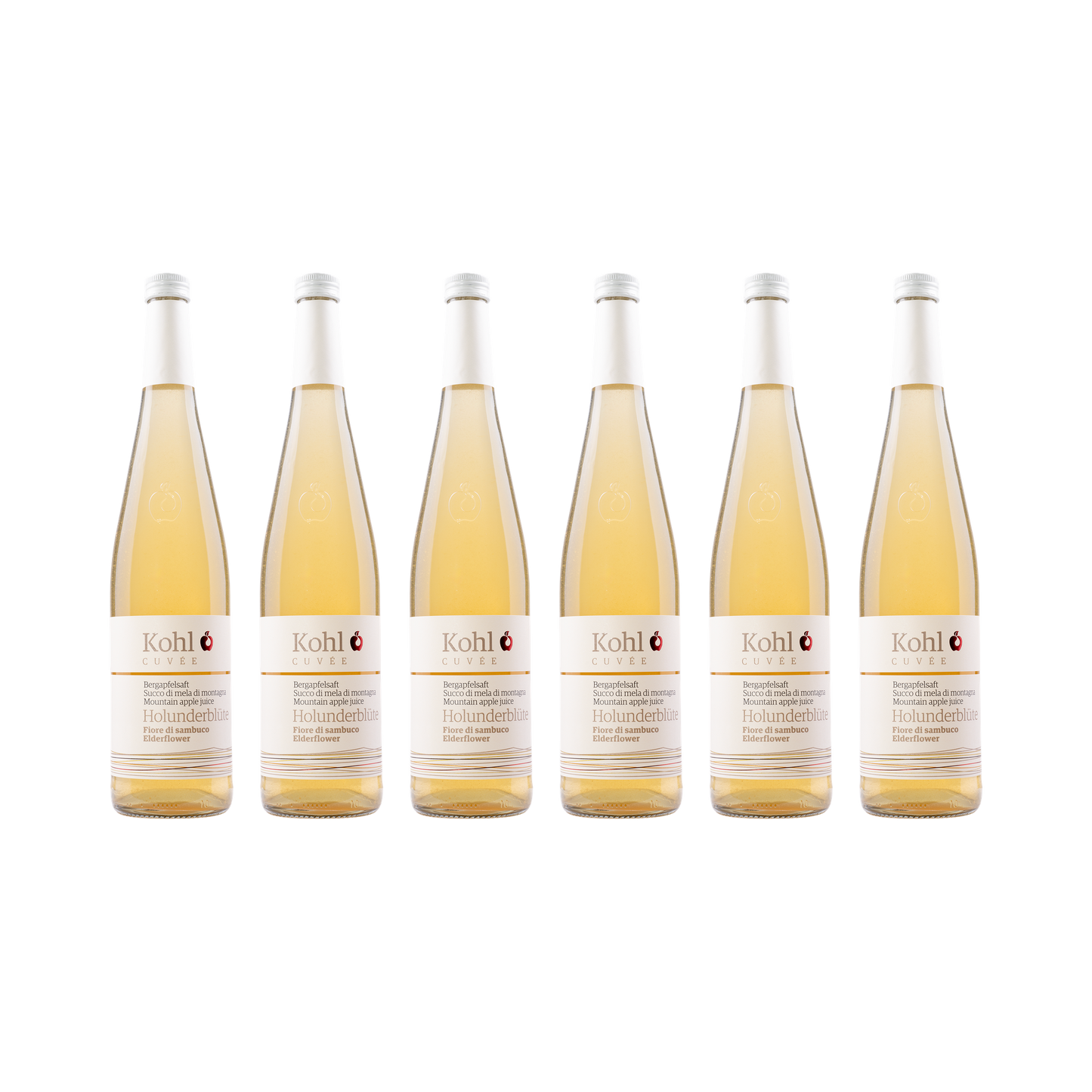 Apfelsaft mit Holunderblüte – 6× 750 ml