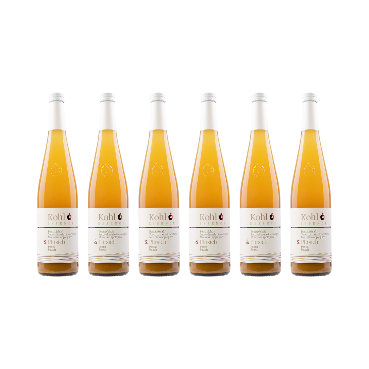 Apfelsaft mit Pfirsich – 6× 750 ml