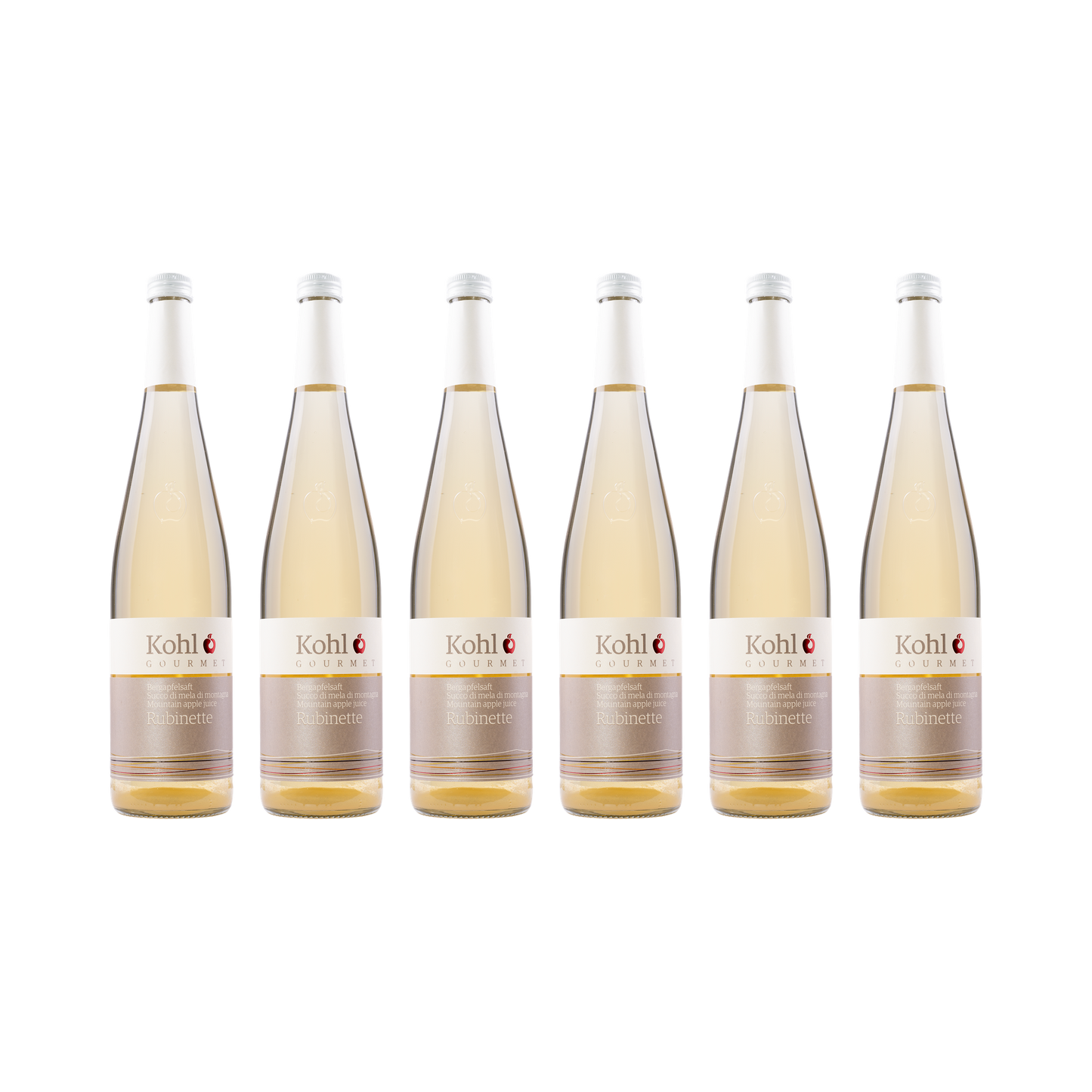 Bergapfelsaft Rubinette – 6× 750 ml