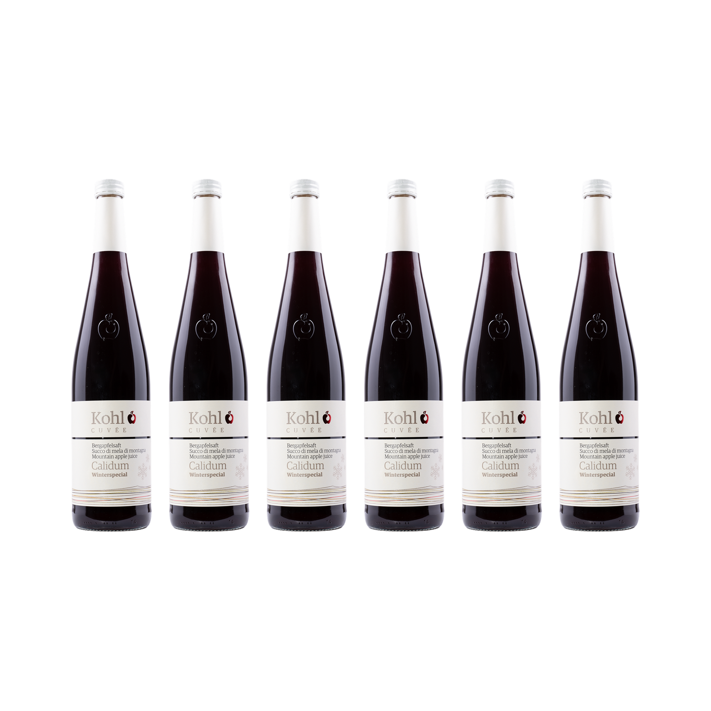 Calidum – Apfel-Holunder-Punsch – alkoholfrei – 6× 750 ml