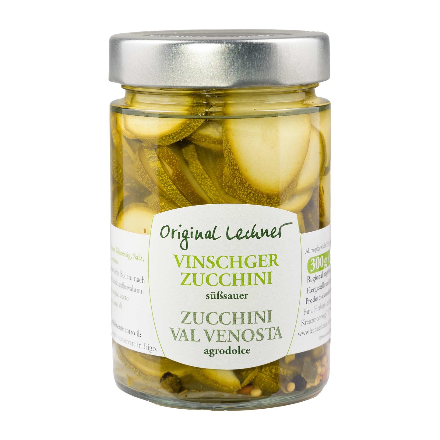 Lechner Vinschger Zucchini süß-sauer 300g