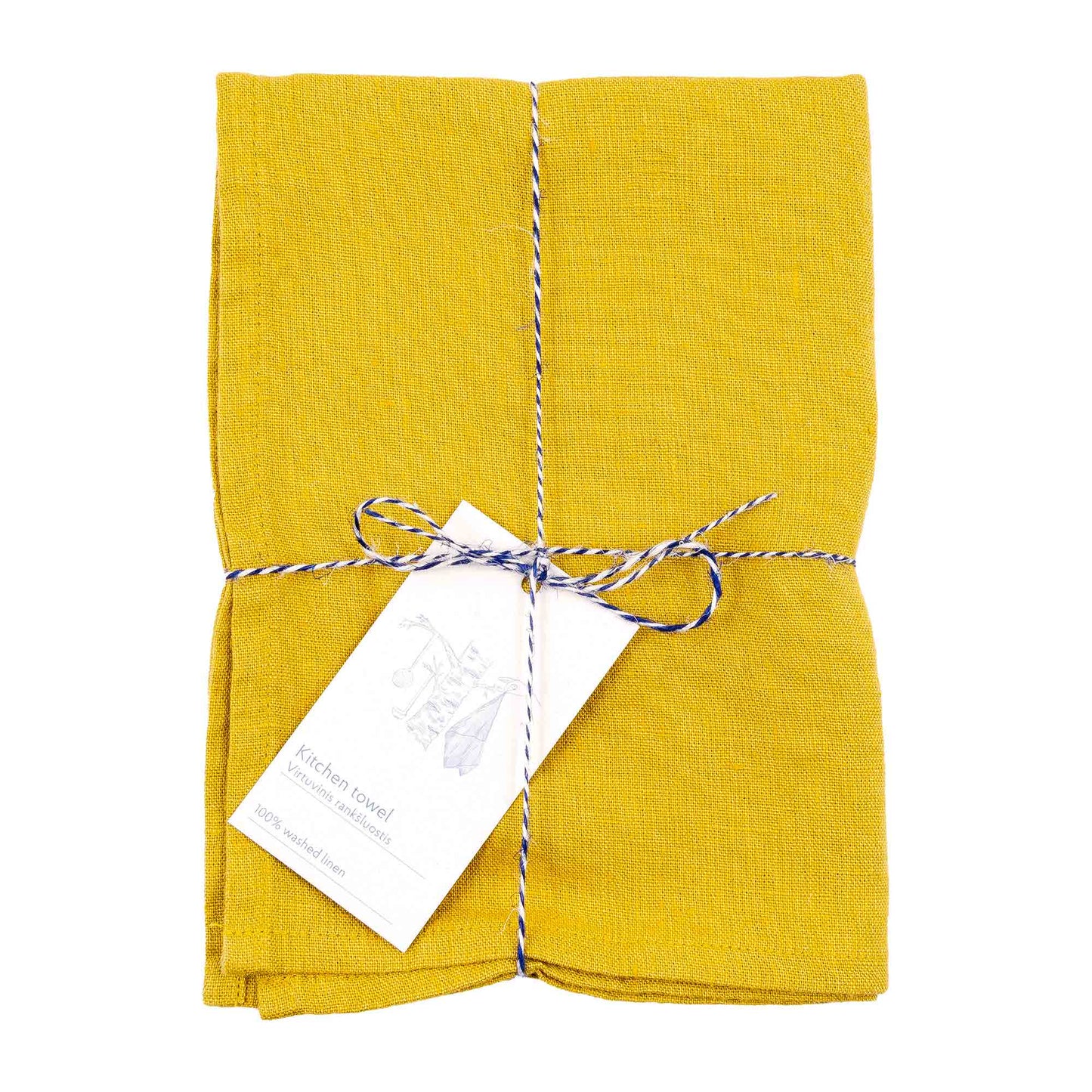 Linen Tales Leinen Geschirrtuch Lemon Curry