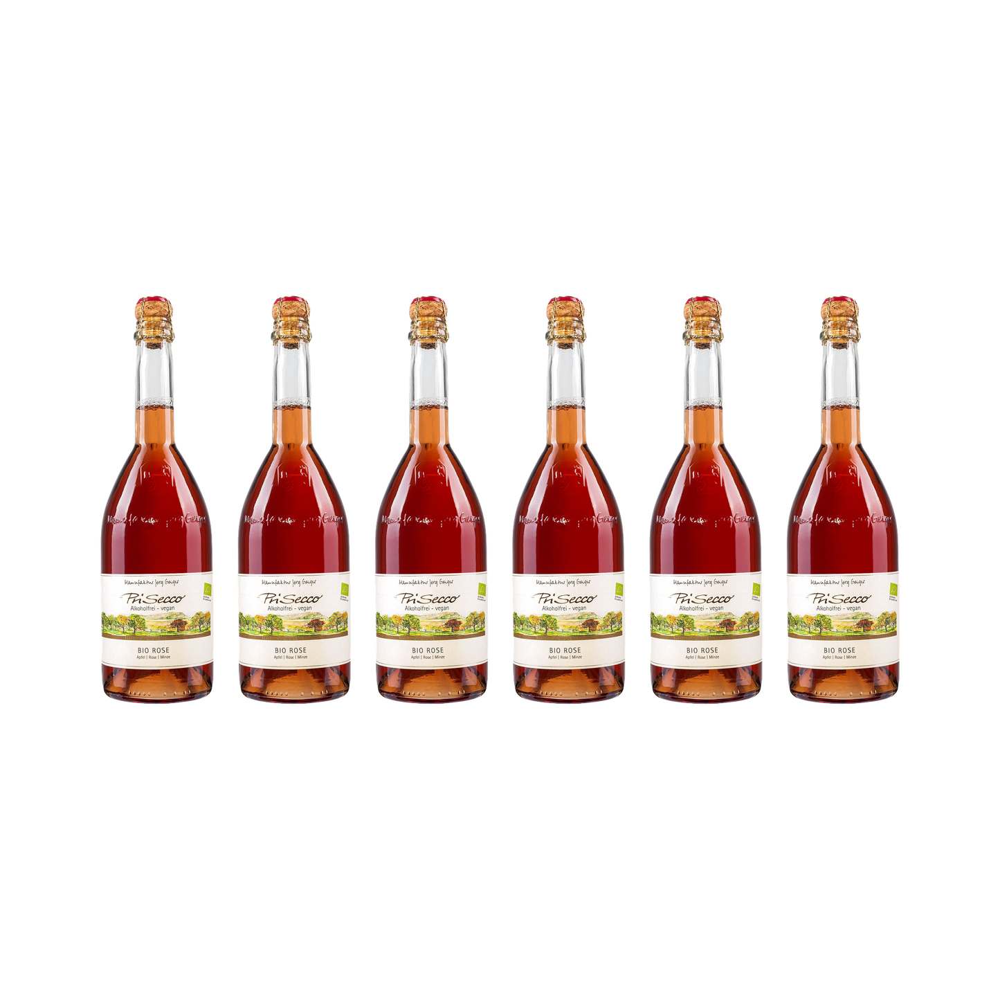 Prisecco – Bio Rose – alkoholfrei — 6× 750 ml
