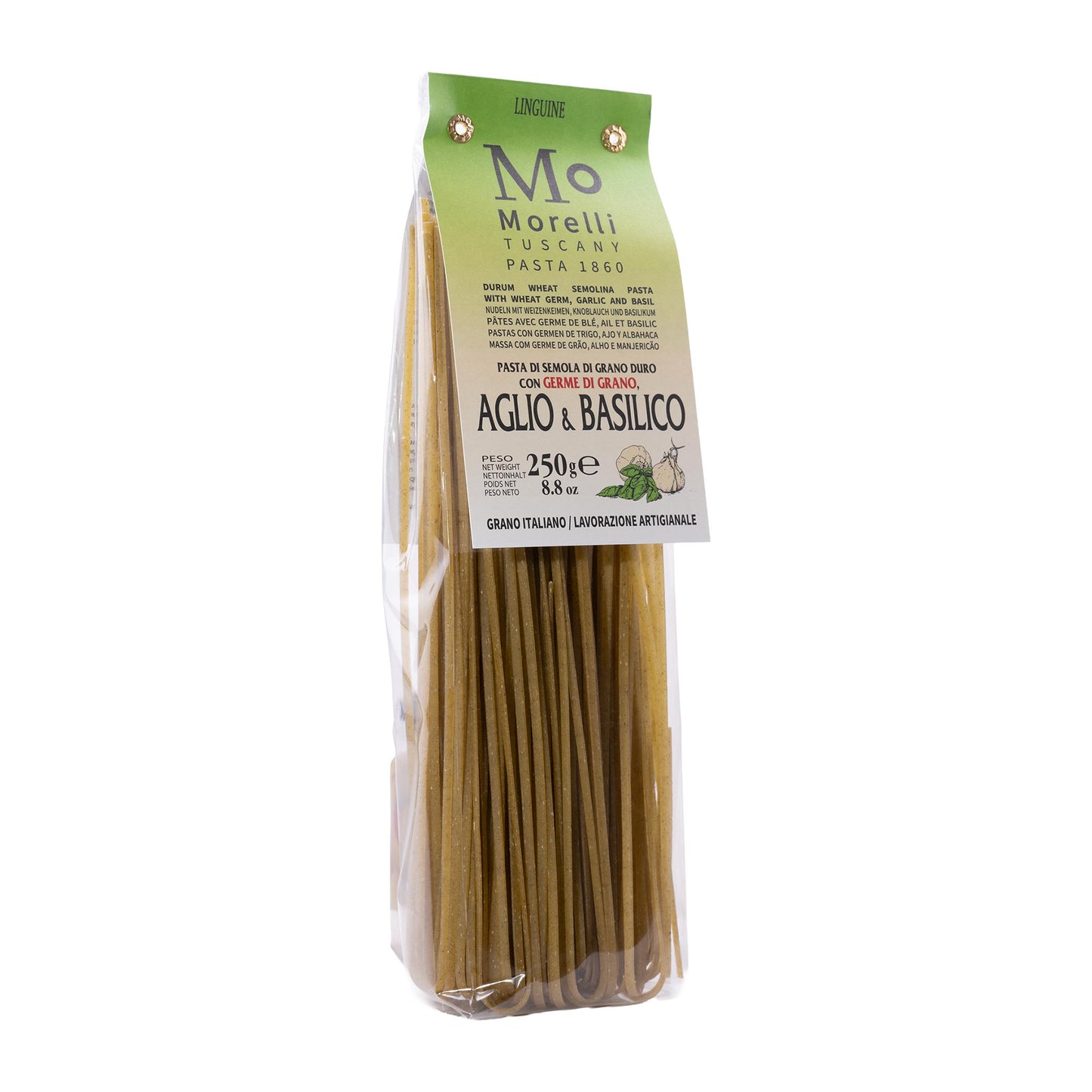 Linguine Aglio e Basilico – green pasta with garlic