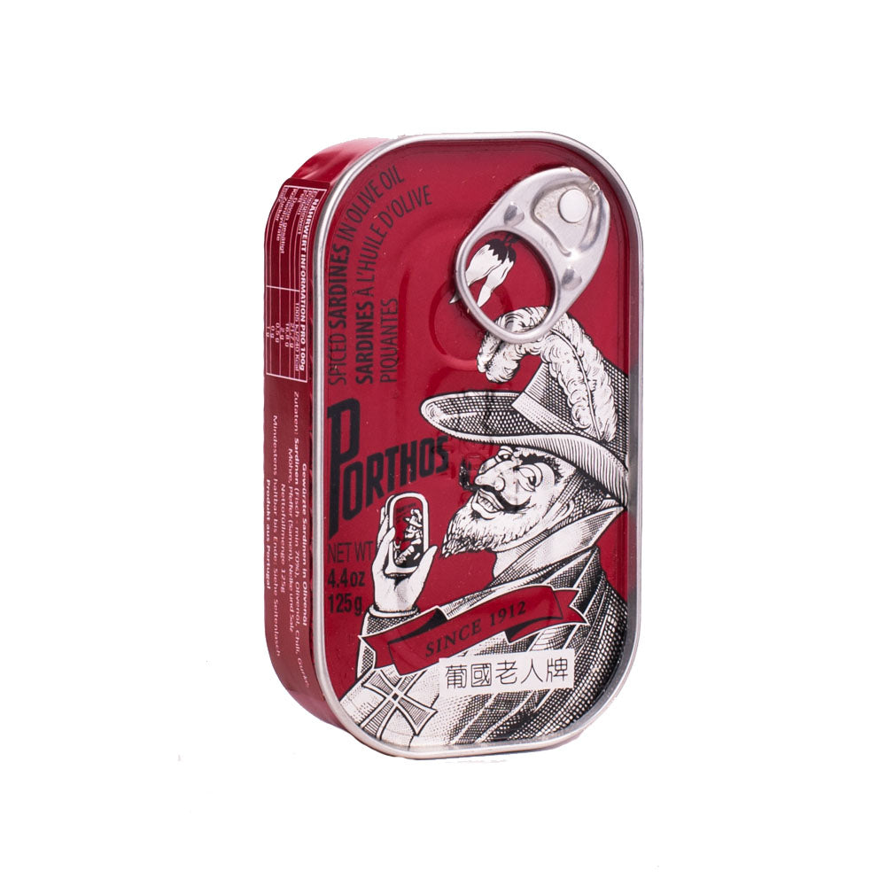 Porthos Sardinen in pikantem Olivenöl 125g