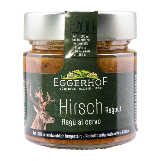 Hirsch Ragout von Eggerhof Südtirol