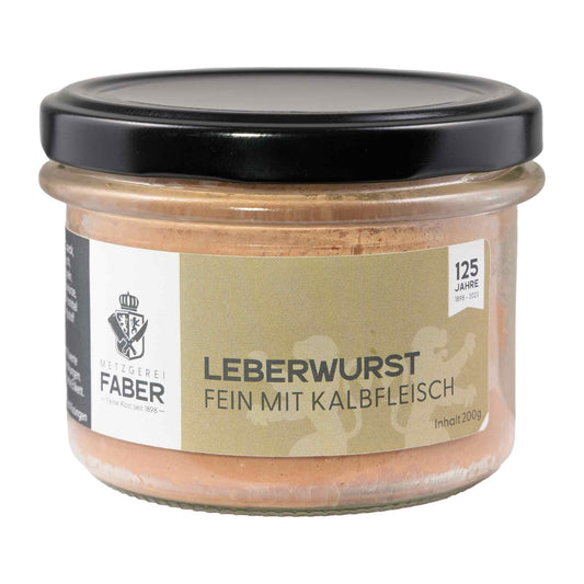 Leberwurst mit Kalbfleisch von Faber Feinkost