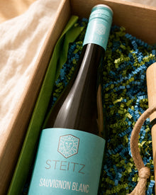 Weingut Steitz Sauvignon Blanc im Geschenkkorb Meeresrauschen