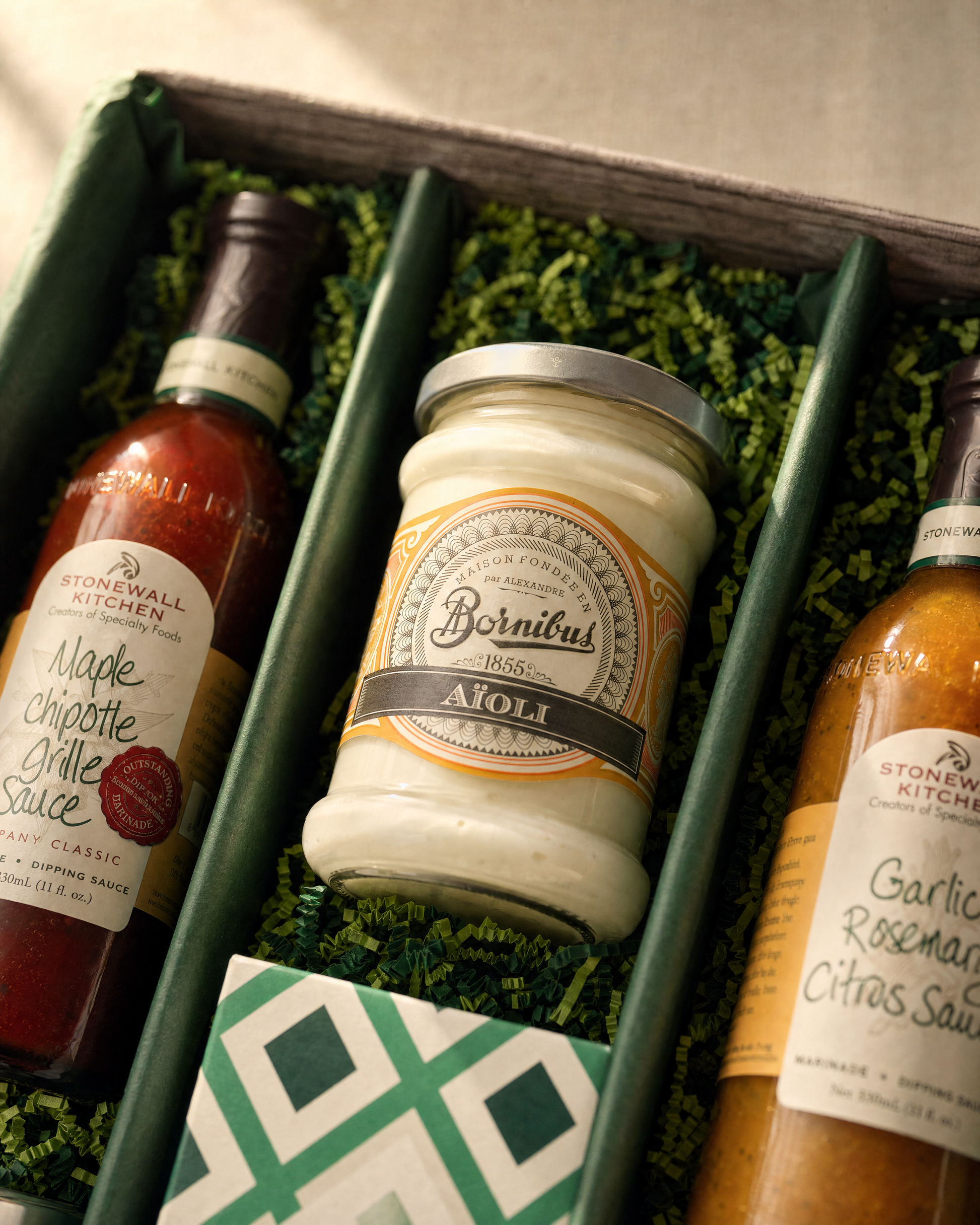 Bornibus Aioli Knoblauchmayonnaise im Geschenkkorb BBQ Deluxe