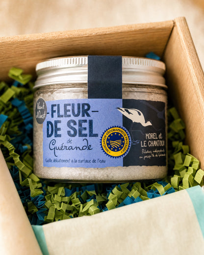 Fleur de Sel de Guérande im Geschenkkorb Meeresrauschen