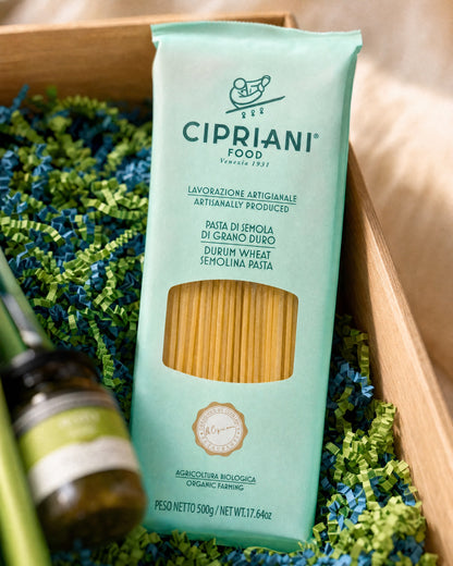 Cipriani Bio Spaghetti im Geschenkkorb Meeresrauschen