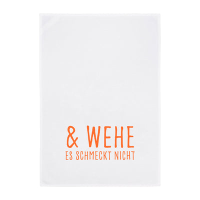 Dish towel – & woe betide if it doesn't taste good – orange