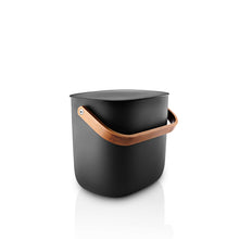 Eva Solo Reflect Abfallsortierbehälter 6 L Black mit Bambusdeckel