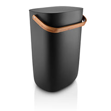 Eva Solo Reflect Abfallsortierbehälter 33 L Black mit Bambusdeckel