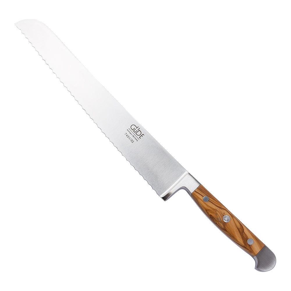 Güde  Alpha großes Brotmesser  Olive  32cm