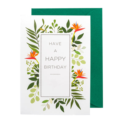 Grußkarte Have a happy Birthday – Botanic Bliss