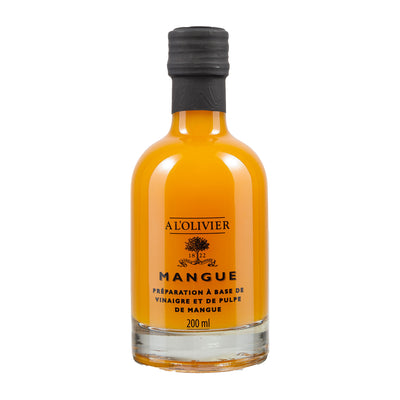 Mangoessig mit Fruchtmark