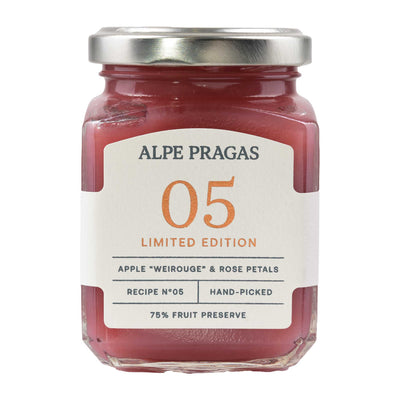 Weirouge Apfel mit Rose – Fruchtaufstrich