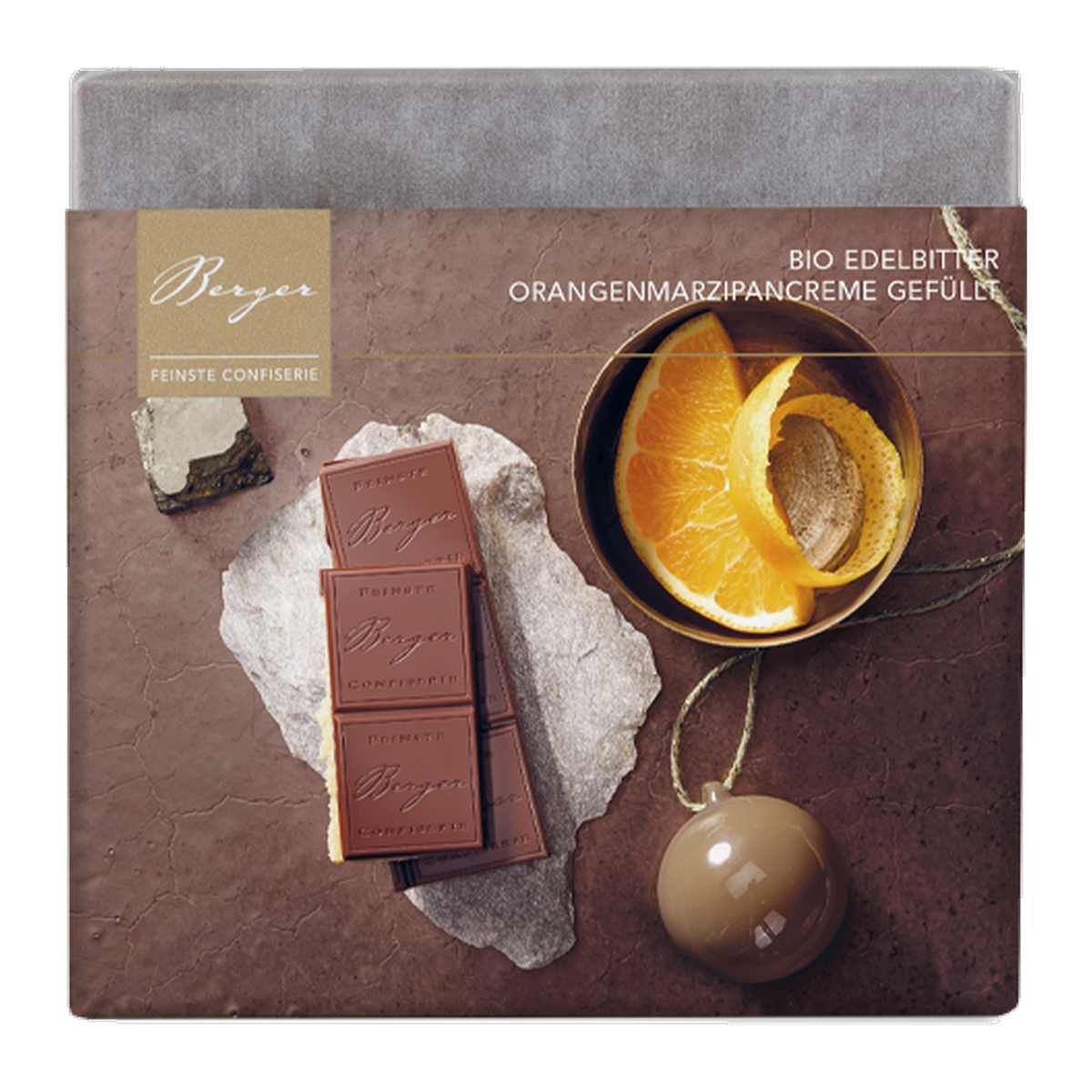 Bio Edelbitter Orange-Marzipan von Berger Confiserie