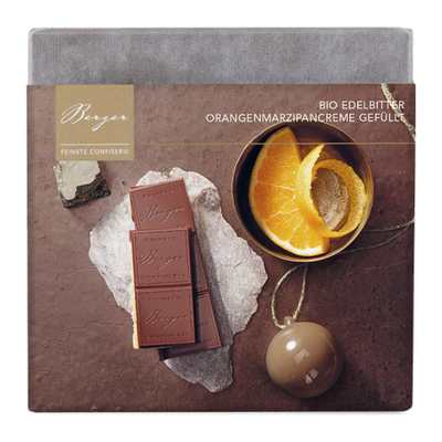 Bio Edelbitter Orange-Marzipan gefüllt