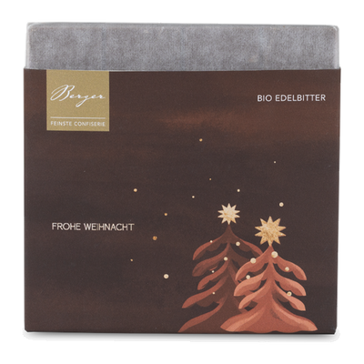 Bio Edelbitterschokolade – Frohe Weihnachten