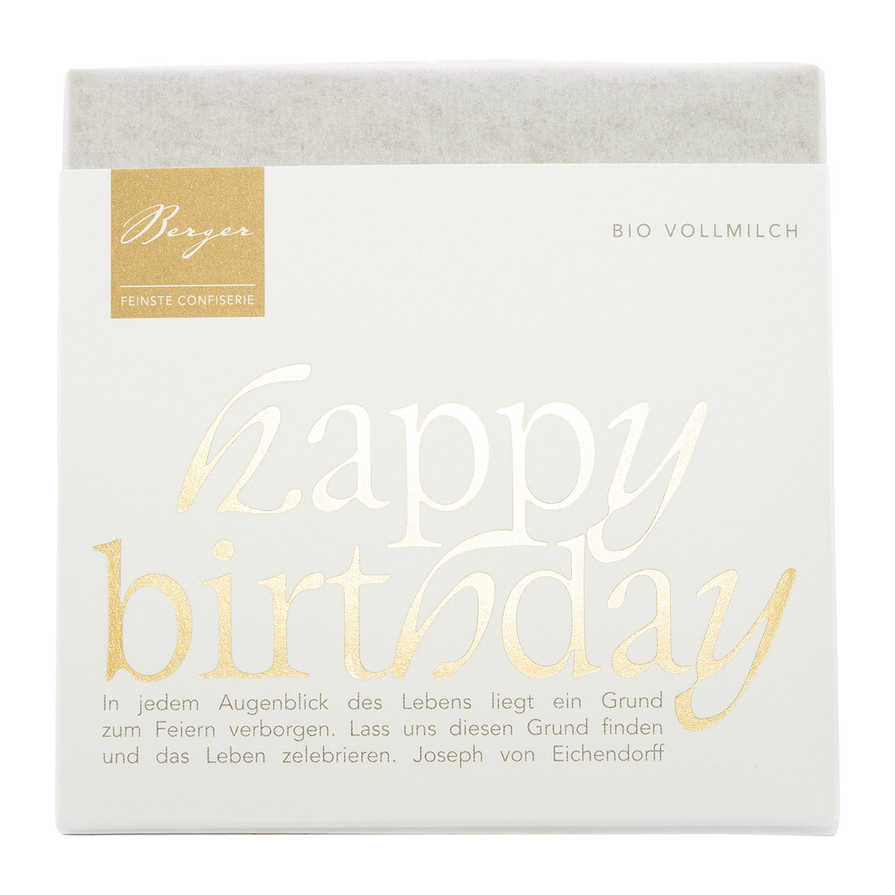 Berger Schokolade  Happy Birthday
