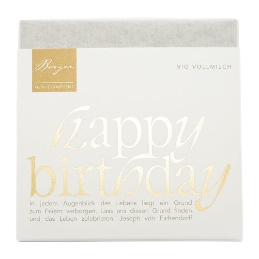 Berger Schokolade  Happy Birthday