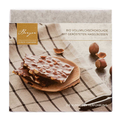 Organic Whole Milk Chocolate with Roasted Hazelnuts