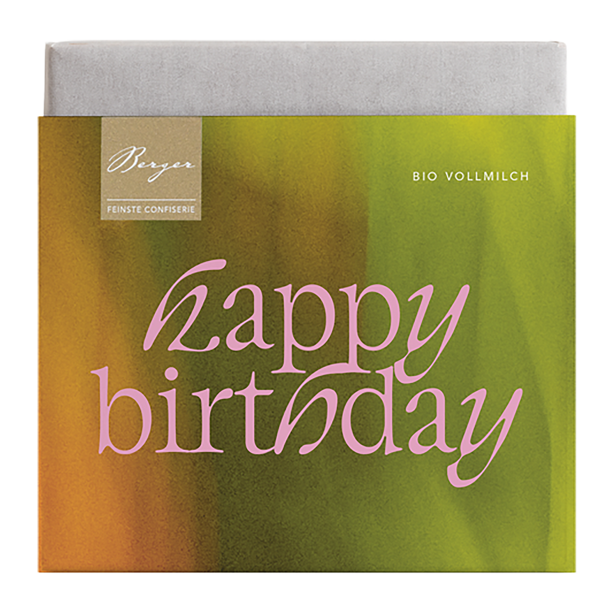 Bio Vollmilchschokolade Happy Birthday von Berger Confiserie