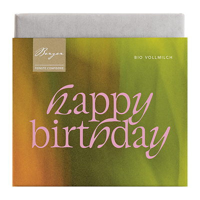 Bio Vollmilchschokolade – Happy Birthday