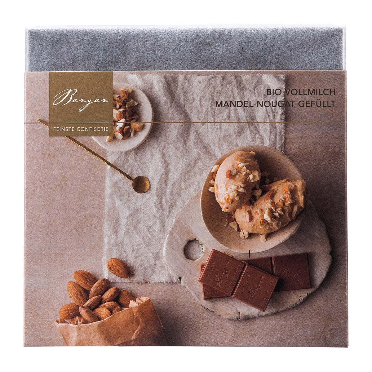 Vollmilch Mandel-Nougat gefüllt von Berger Confiserie