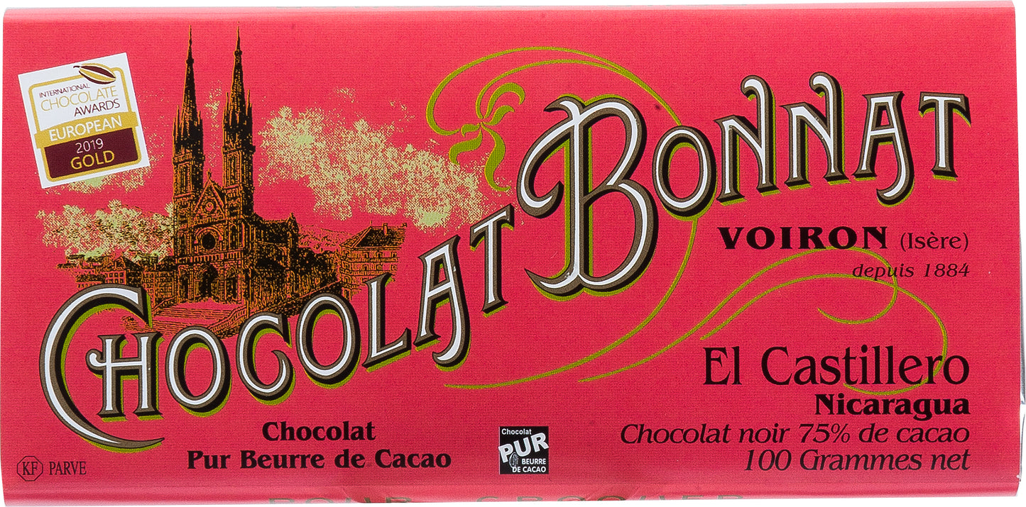 Bonnat Schokolade  El Castillero 75%  Chocolate Awards 2019 Gold