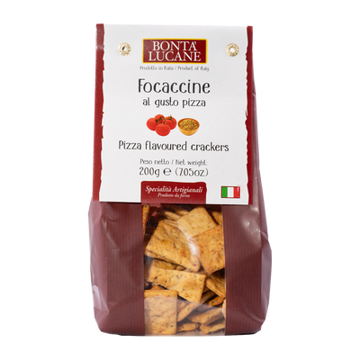 Pizza-flavored focaccine