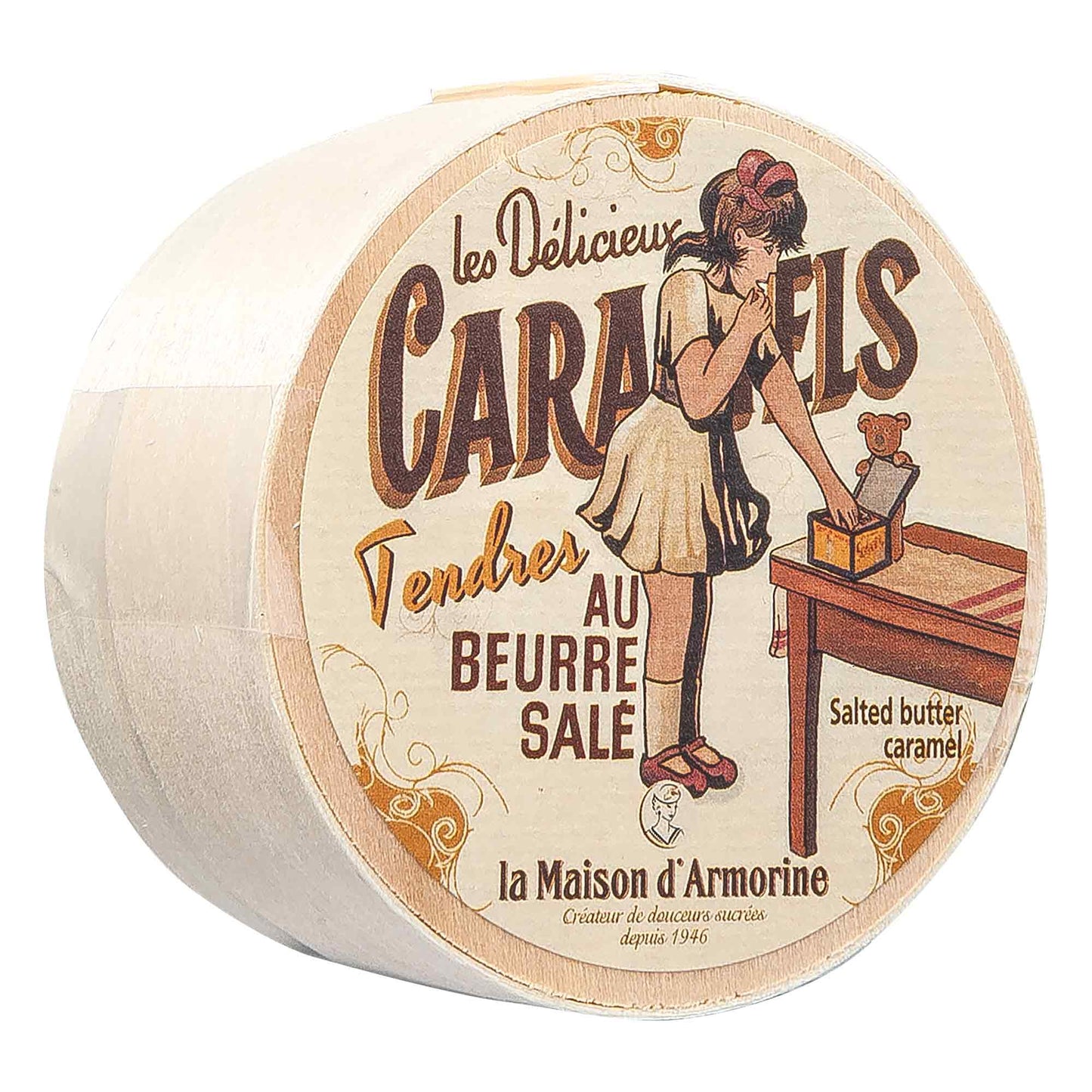 Butterkaramell  Caramels in Holzdose