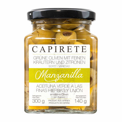 Manzanilla Oliven mit Zitrone