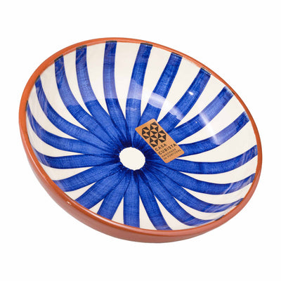 Ceramic bowl medium – ray blue