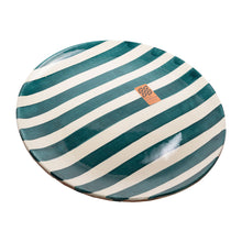 Casa Cubista  Teller groß  bold stripes teal