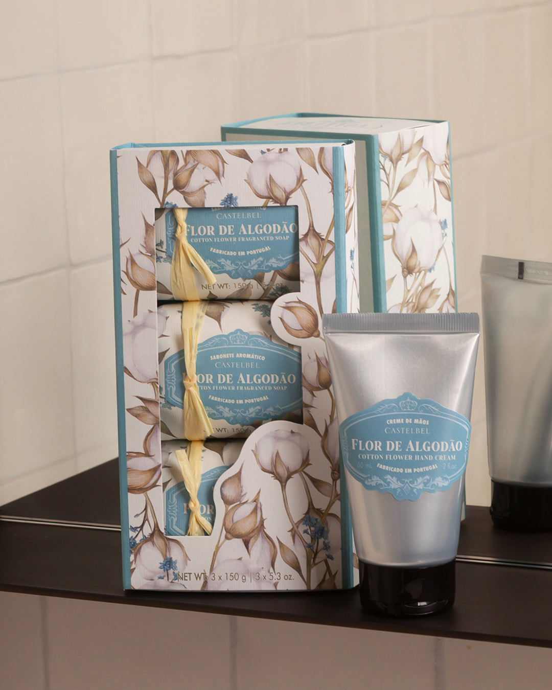 Seifen Geschenkset – Baumwolle – Moodbild