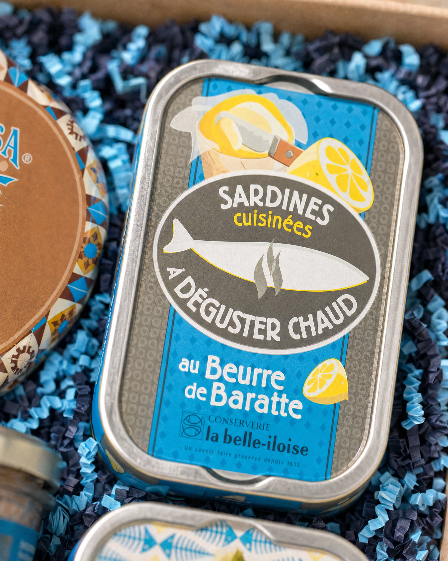 La belle-iloise Sardinen zum Braten in der Gourmetbox Fisch in Dosen