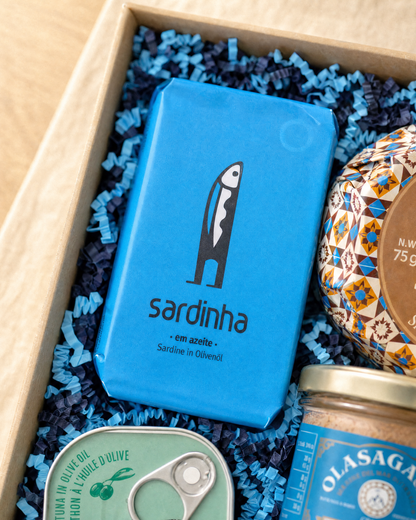 A Banca da Sardinha Sardinen in Olivenöl in der Gourmetbox Fisch in Dosen