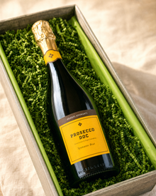 Prosecco DOC Spumante Brut im Geschenkkorb Eine Reise in den Süden