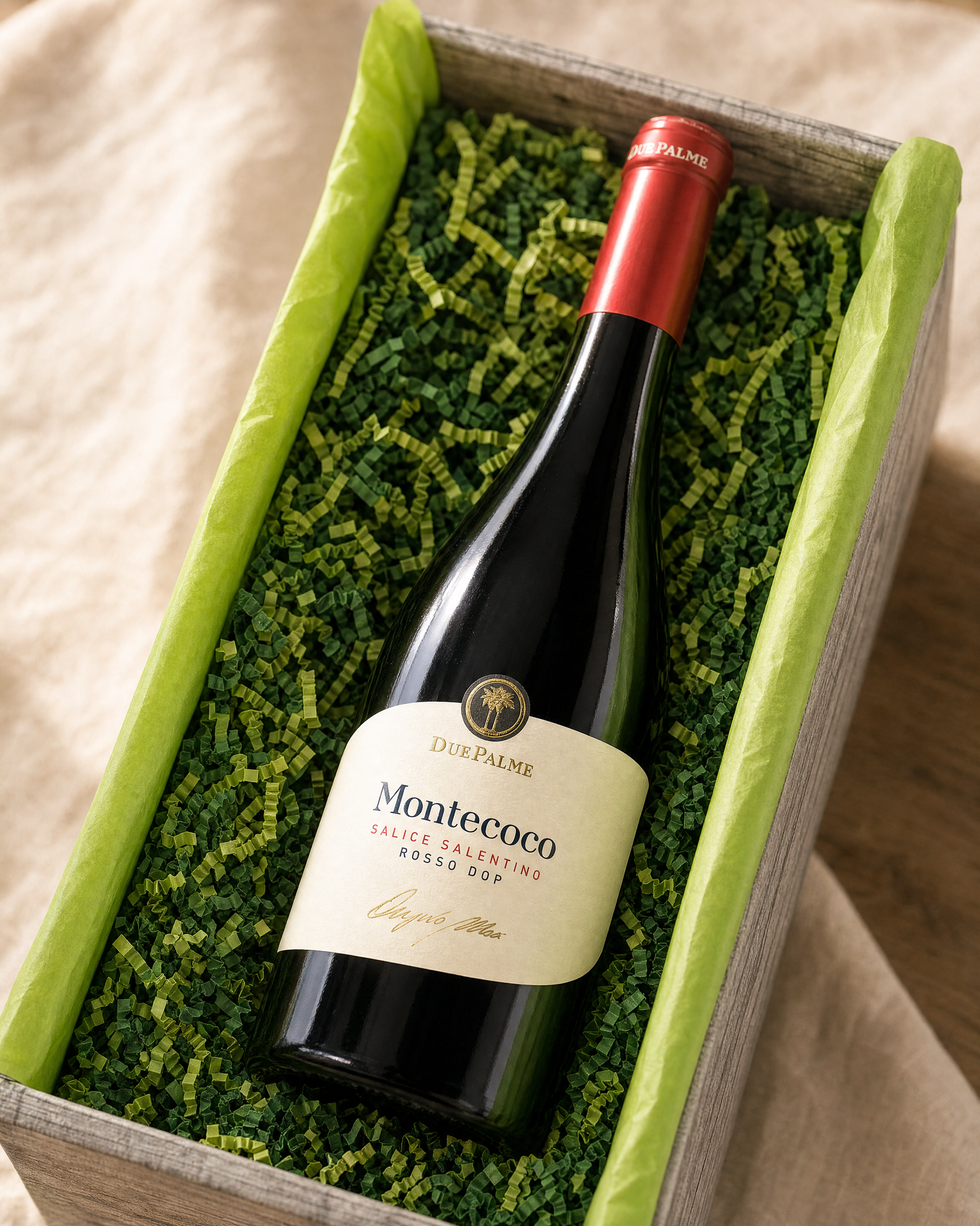 Montecoco Salice Salentino im Geschenkkorb Eine Reise in den Süden