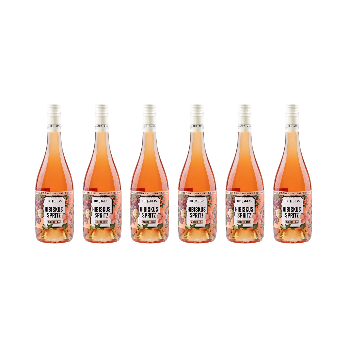 Hibiskus Spritz – alkoholfrei — 6× 750 ml