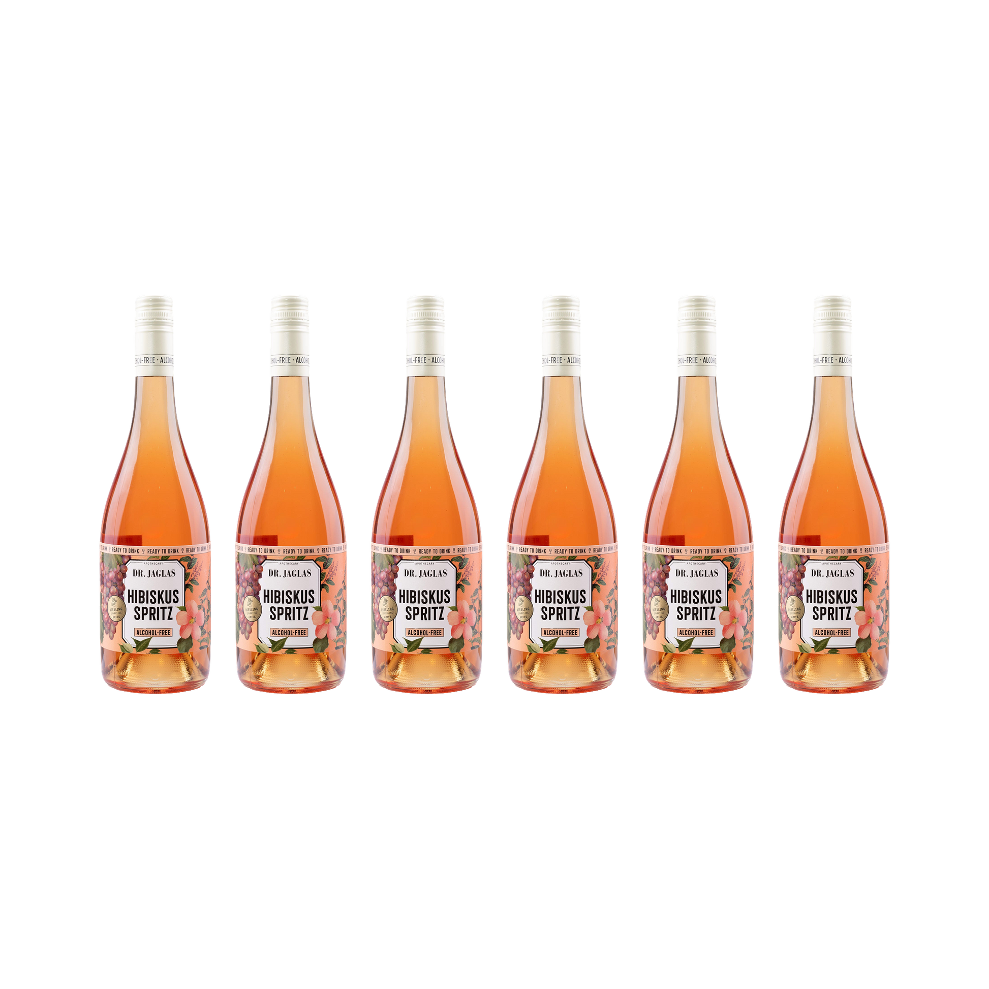 Hibiskus Spritz – alkoholfrei — 6× 750 ml