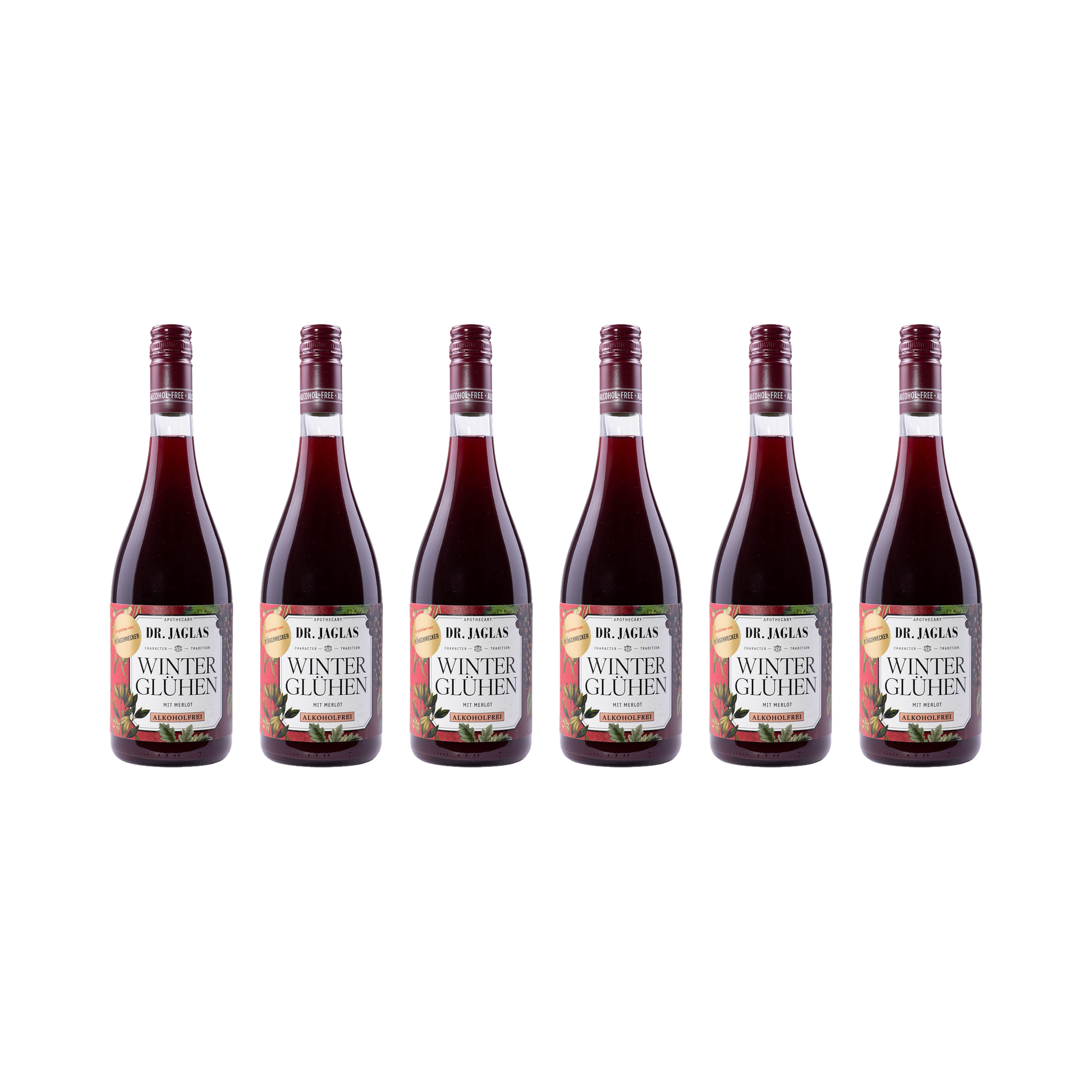 Winter-Glühen rot – alkoholfrei — 6× 750 ml